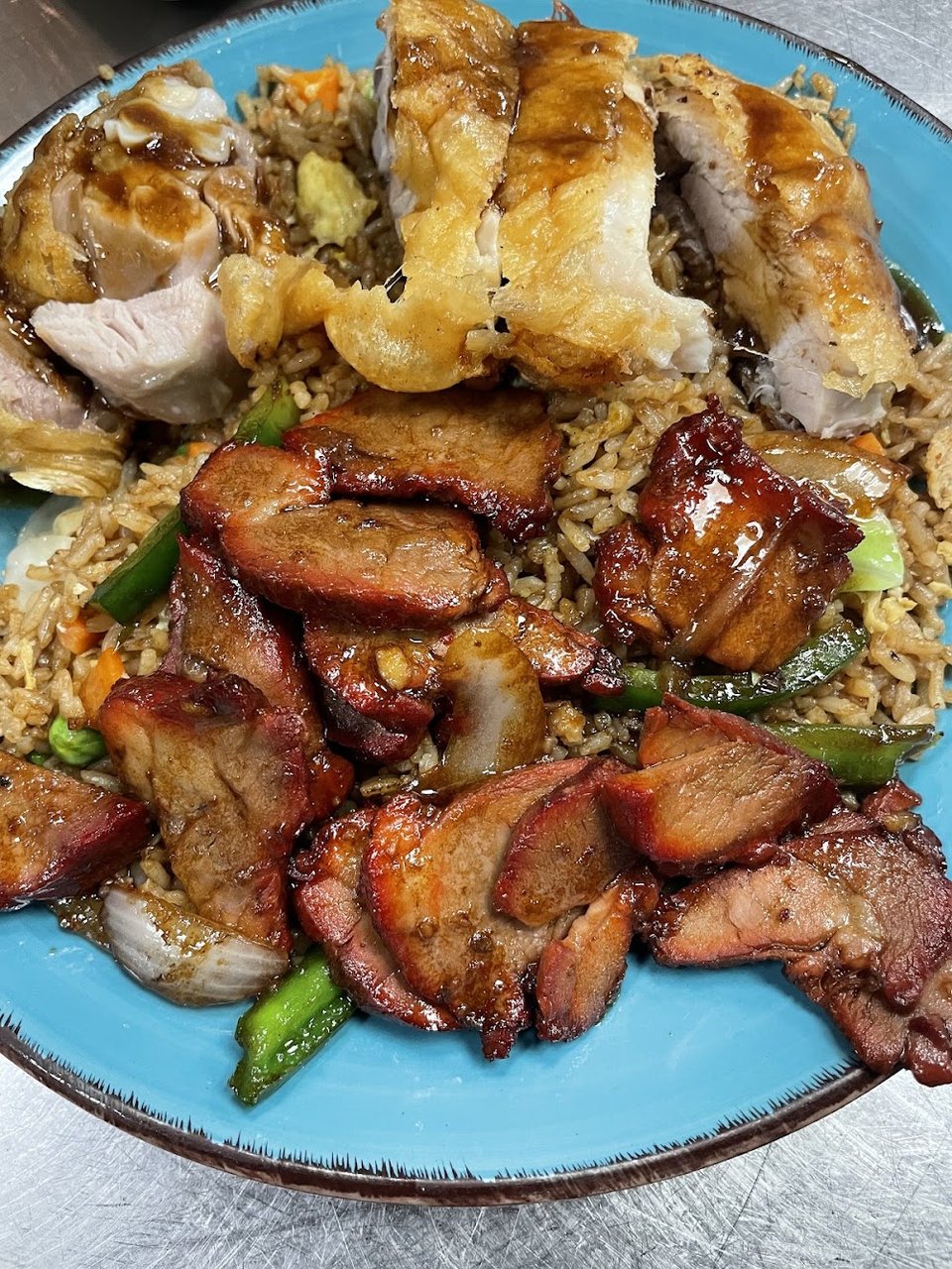 Roast Pork with Chinese Vegetable